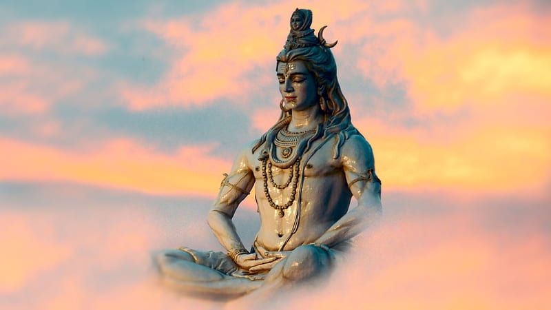 Images of Lord Shiva meditating, also known as Mahadev meditation or Shiv meditation