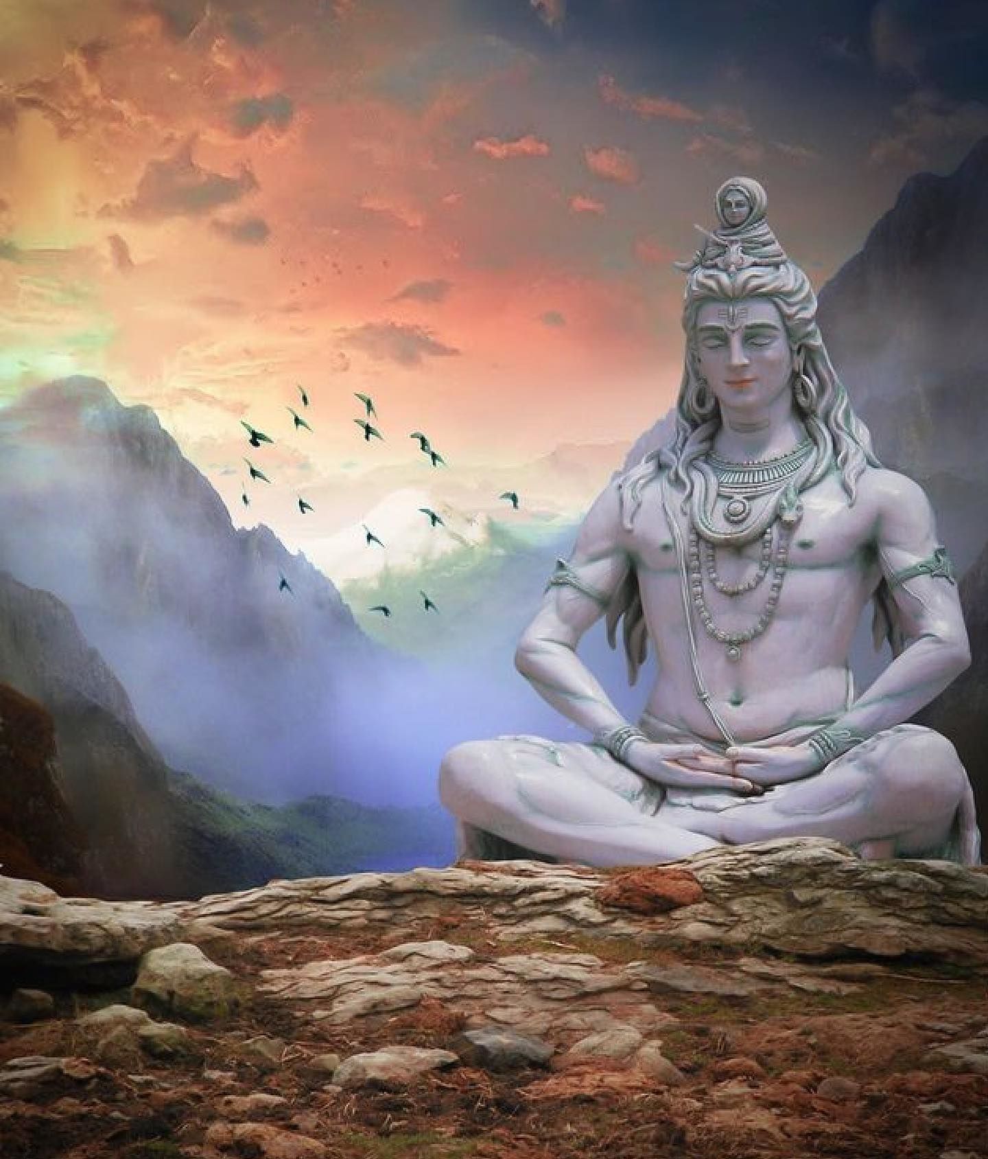Lord Shiva meditation: The right Shiva sitting posture
