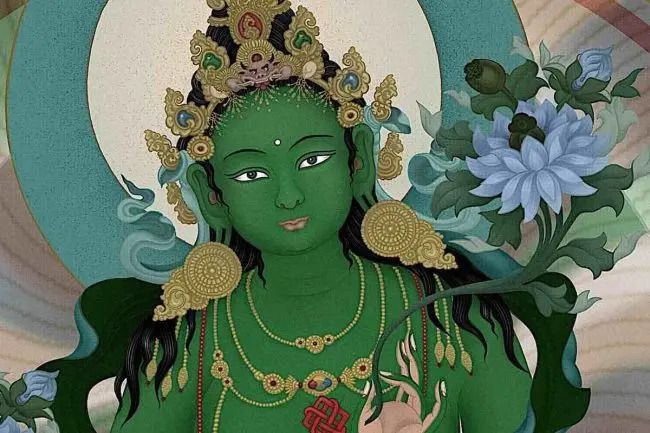 Green tara mantra for success: Om tare tuttare ture soha