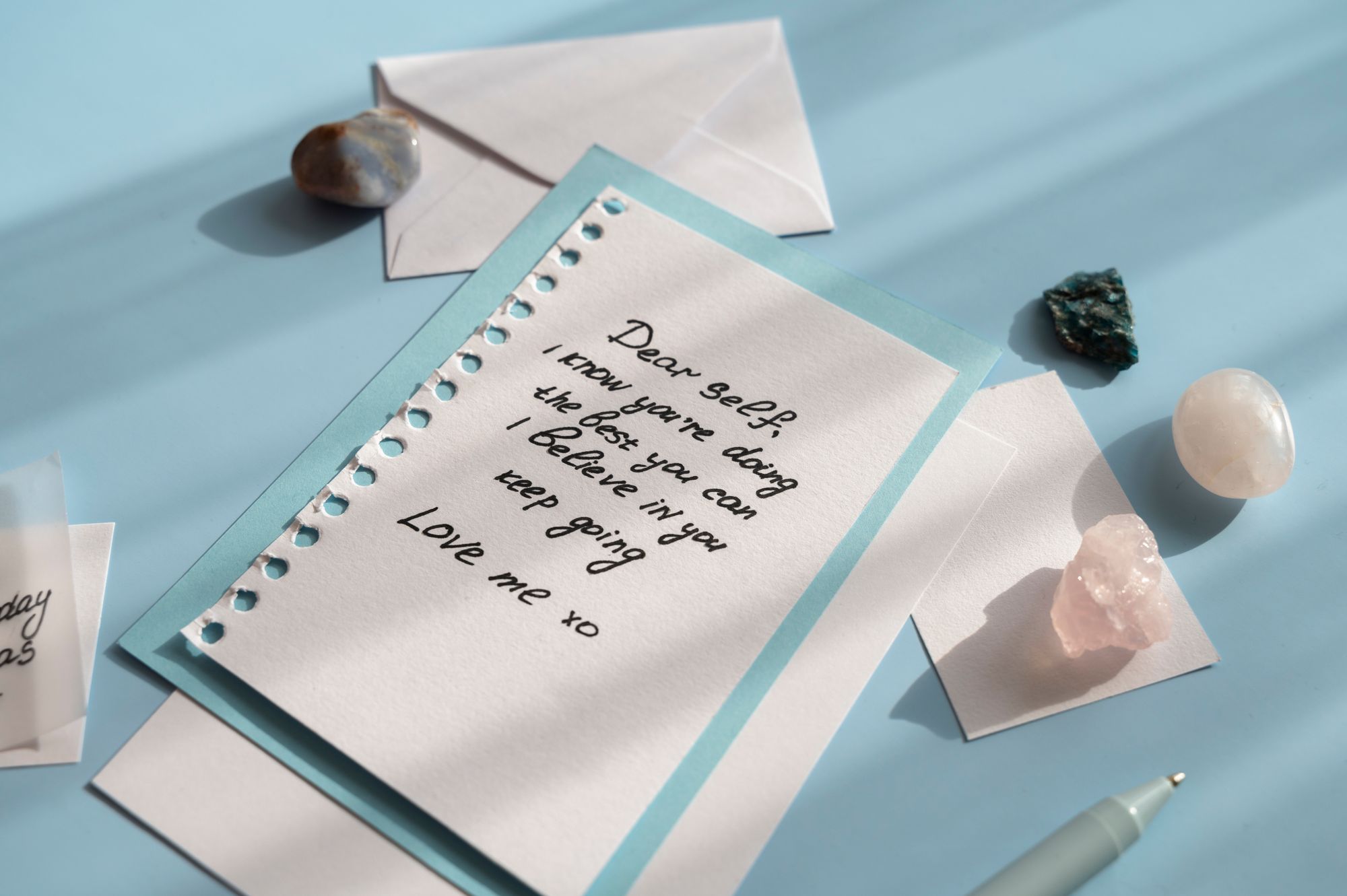 Practice positive affirmations every morning either in the front of mirror or through a journal