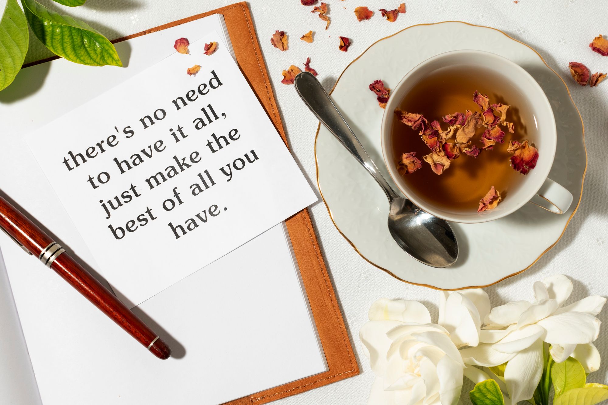 Writing affirmations for 21 days as a daily mantra to form a healthy habit
