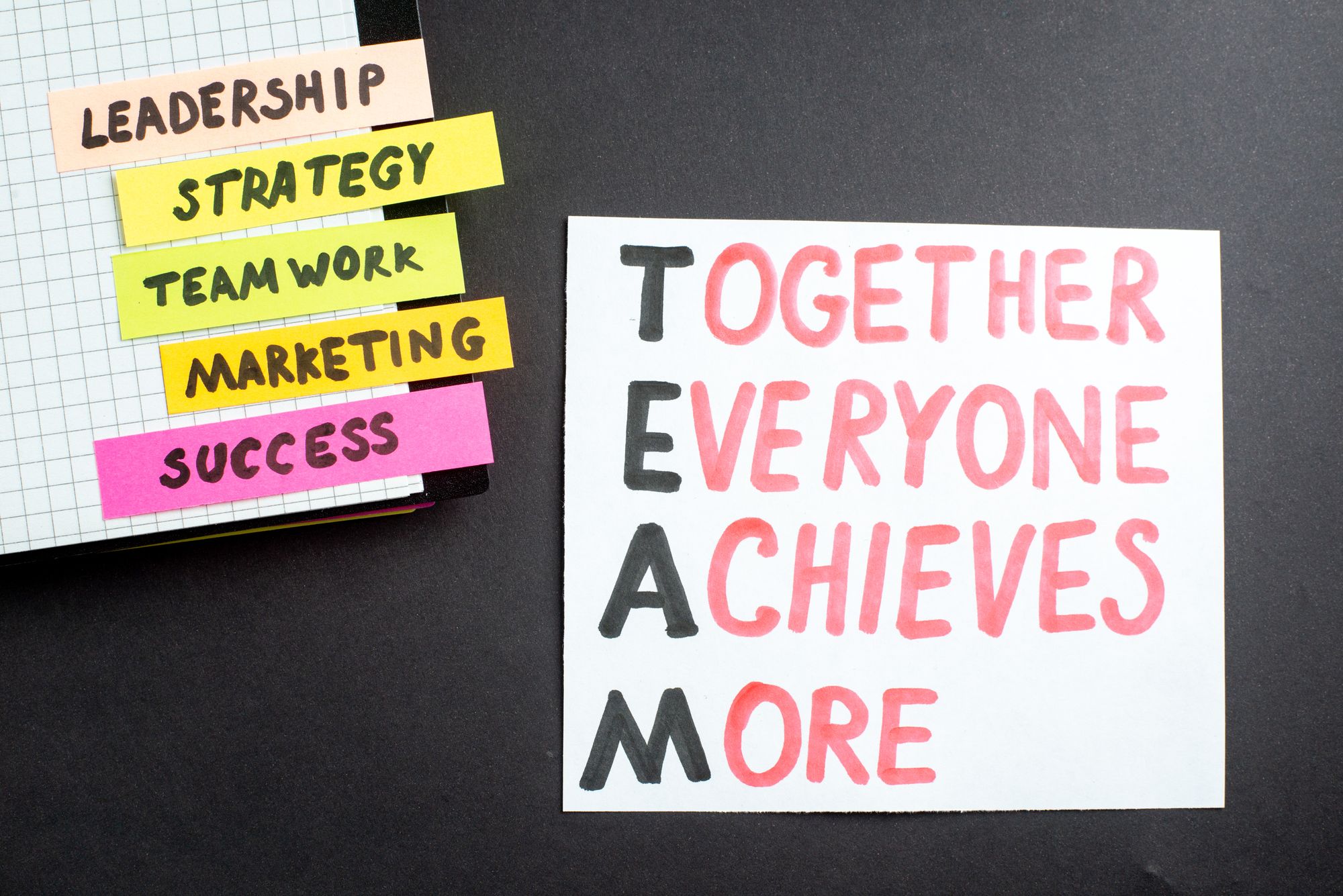 Team building with the daily mantra of business affirmations