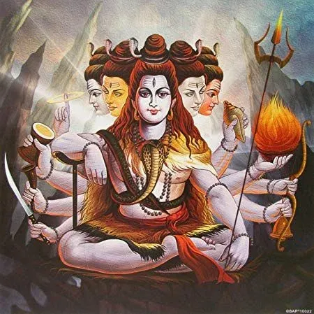 Shivalinga images with lord shiva side face