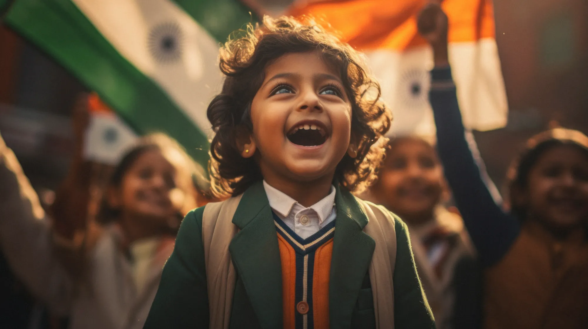 Down the lane of childhood memories: Kids celebrate Gantantra Divas at school