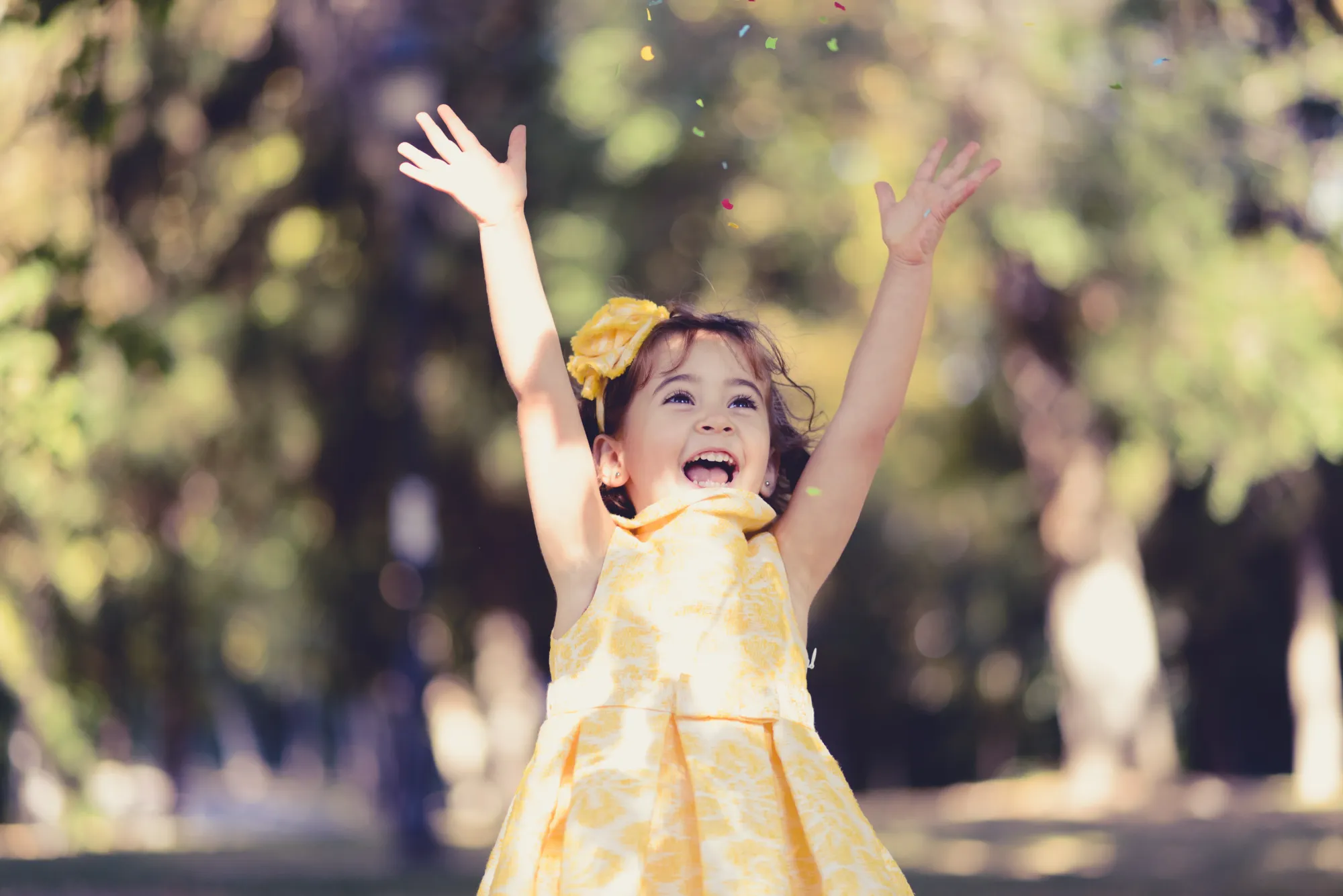 A kid laughing urging you to keep the child inside you alive