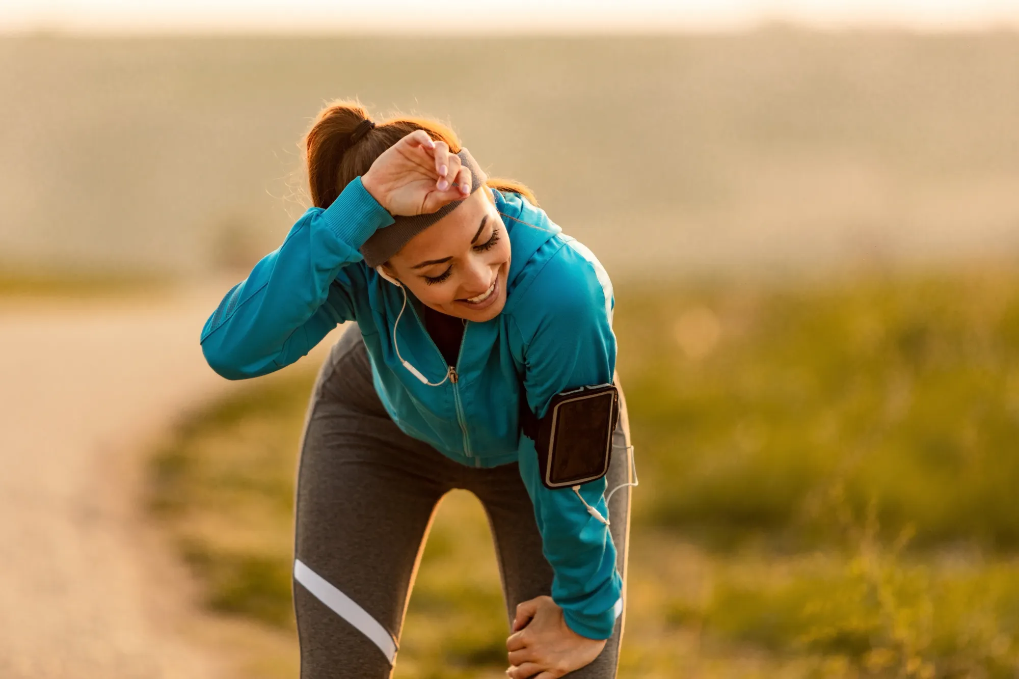 A woman running after not sleeping well being one of the answers to how to get to sleep when you can't
