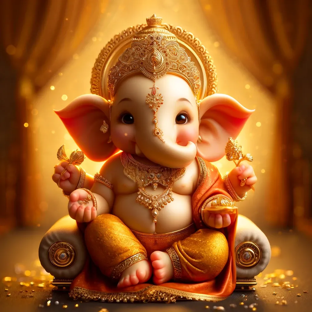 Ganesh chaturthi 2024: Lord ganesha in his cute form