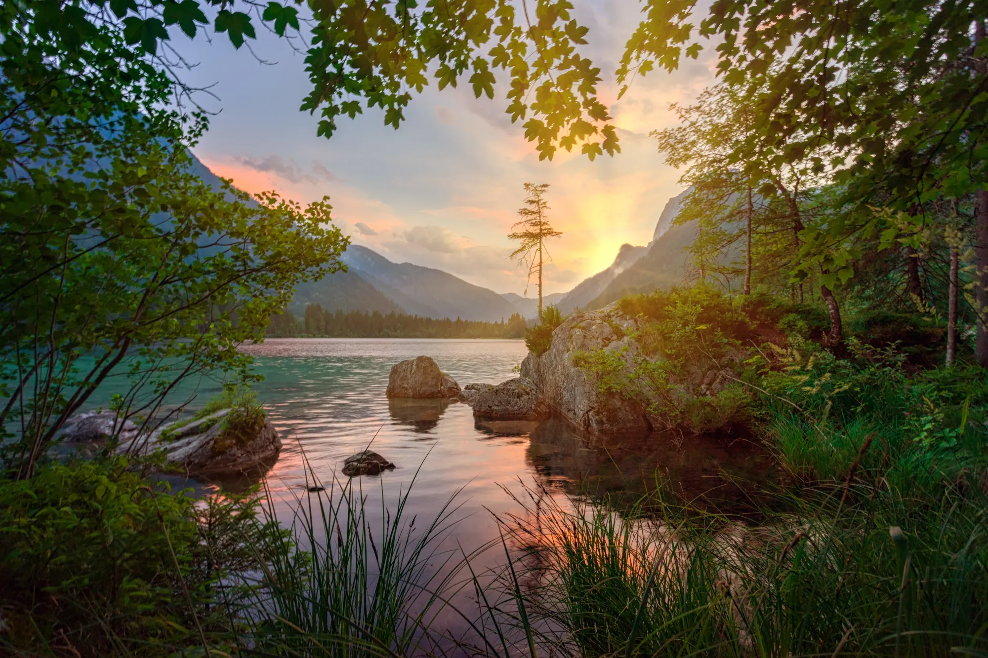 A beautiful scene of nature as a part of guided imagery to help you sleep faster at night