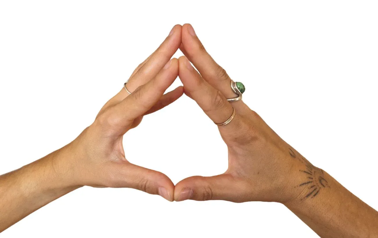 Meditation hand mudra for brain health, memory and concentration