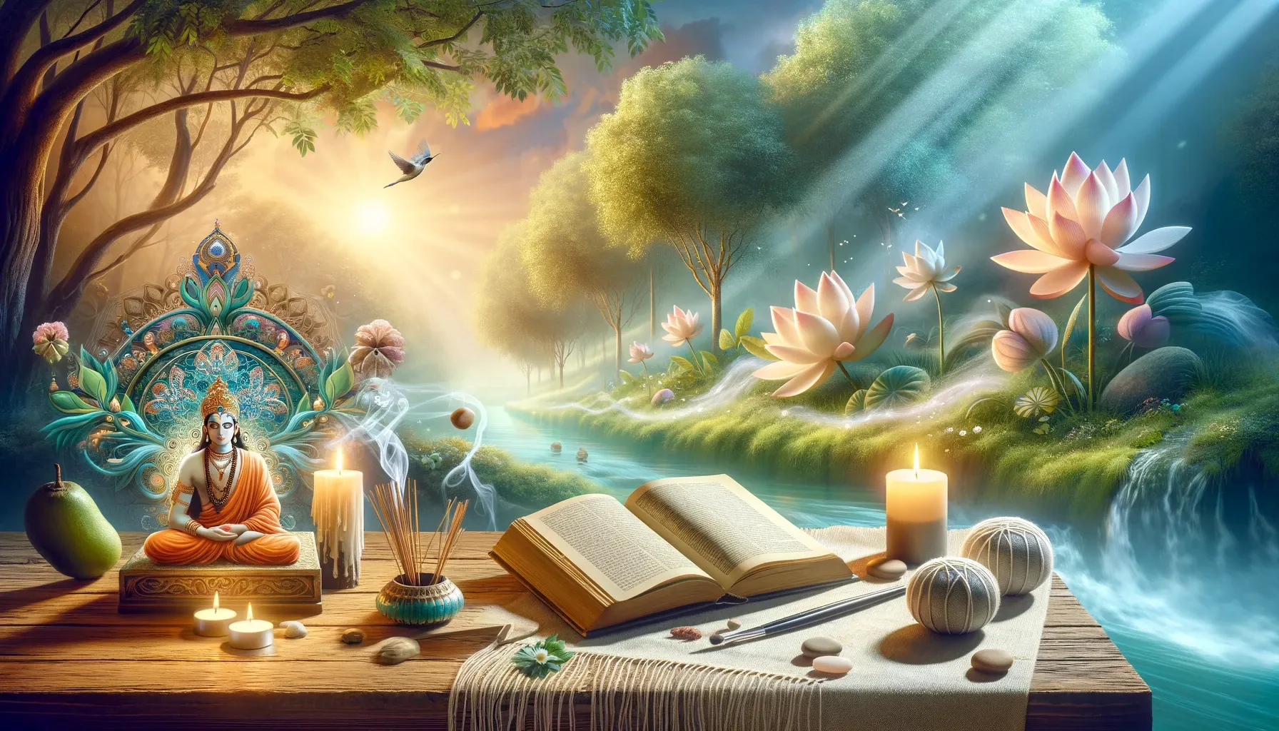 Bhagavad Gita 6 chapter talks about Lord Krishna meditation or dhyana