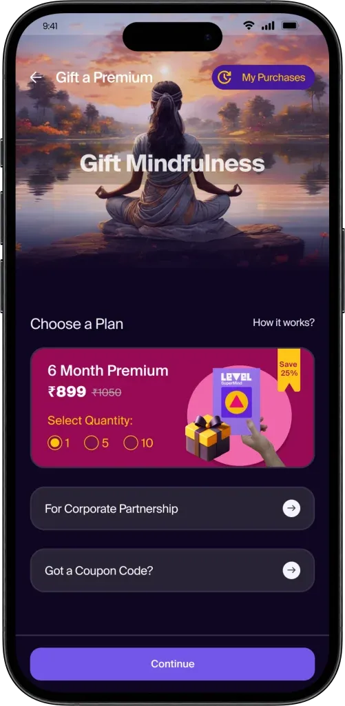 Gift Swa:aha (formerly Level SuperMind), mindfulness app for new moms, moms that work to help moms be happier
