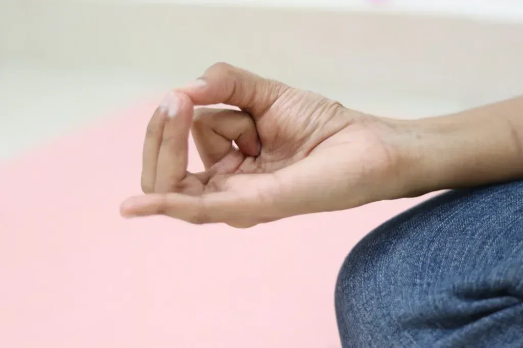 Meditation hand mudra for cardiovascular health