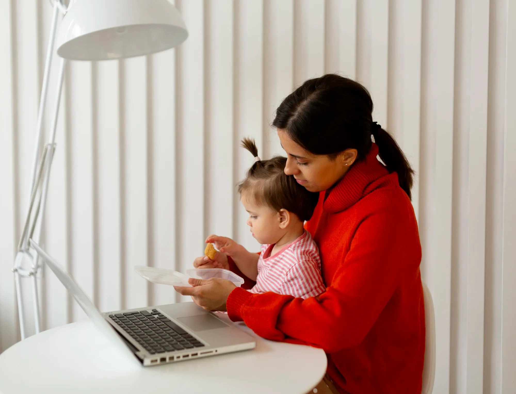 Stories about moms that work, be it new moms, involve taking sole responsibility of children