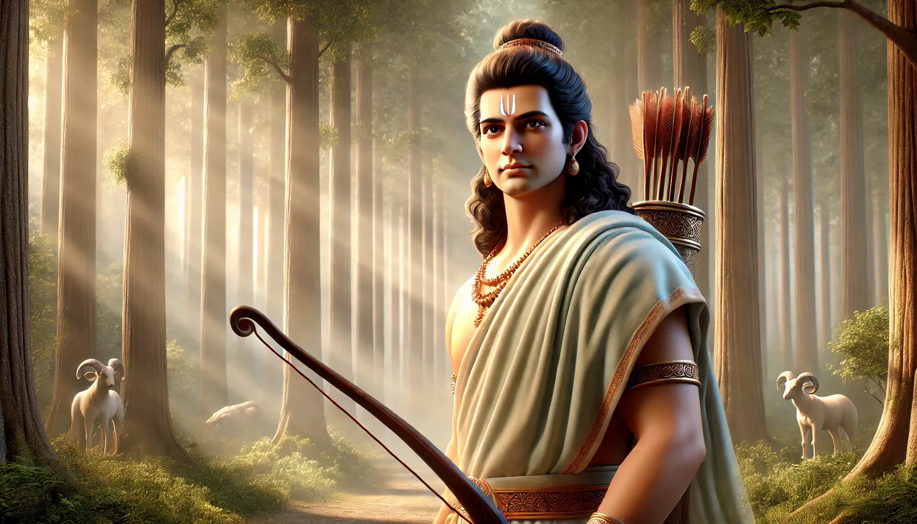 Lord Rama, 7th avatar of vishnu, during his exile
