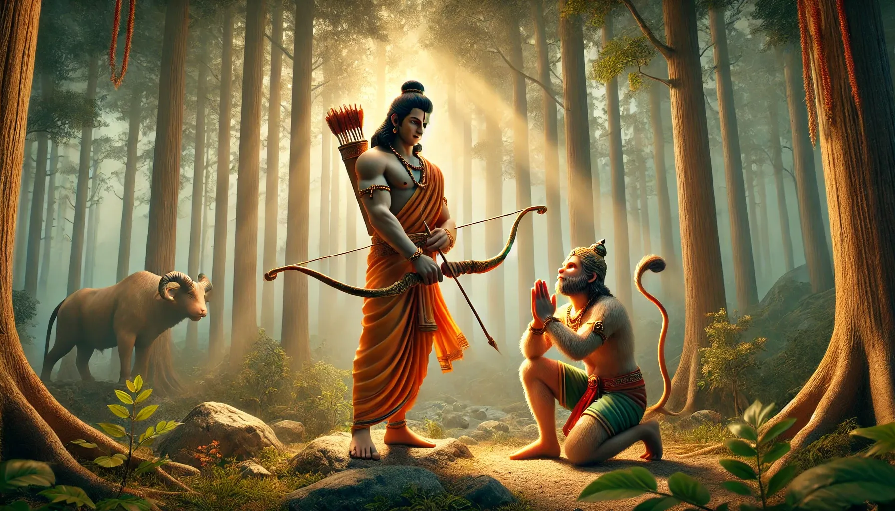 Ram Bhagvan blessed Hanuman with eternal life