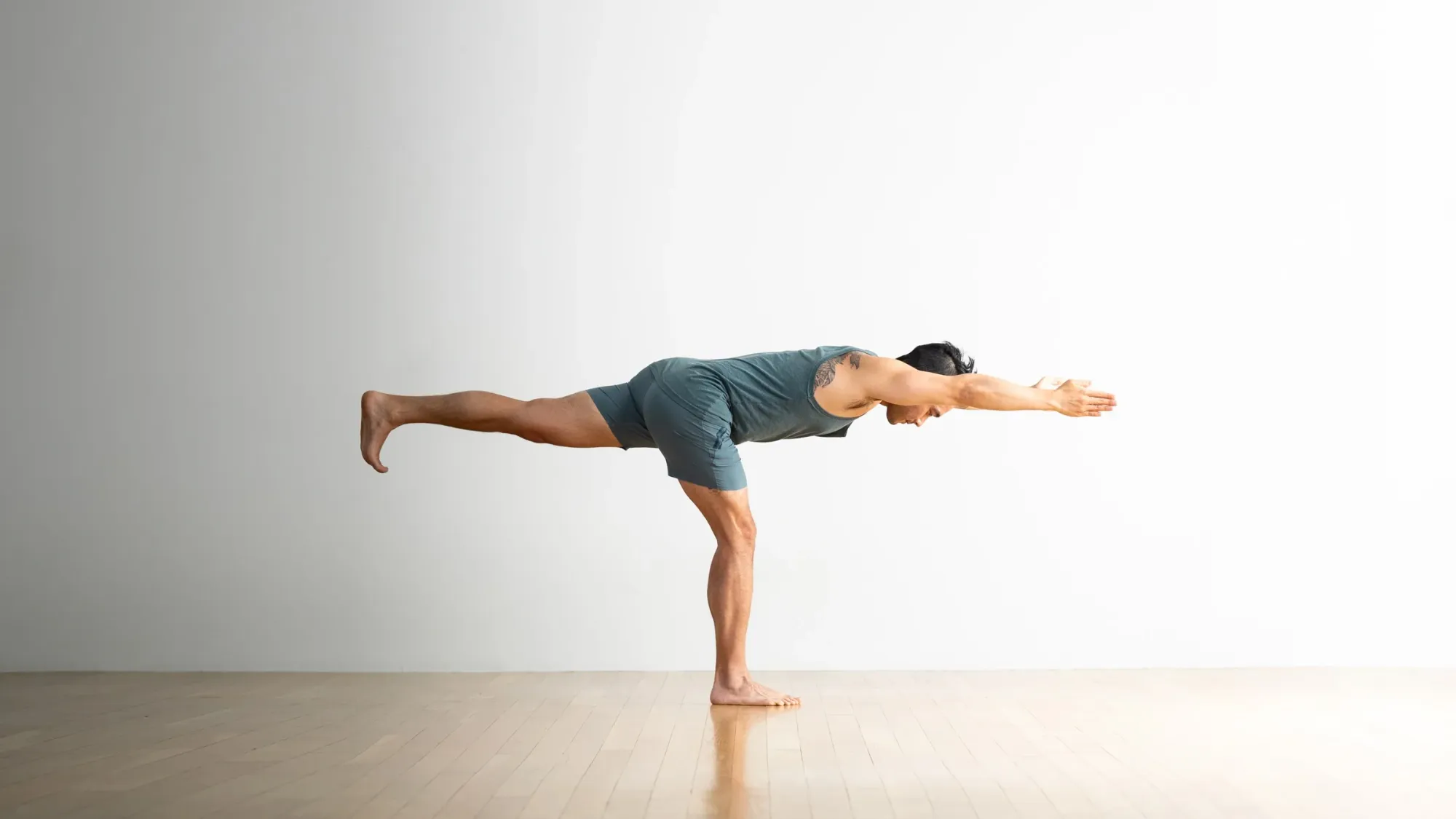 Warrior III Pose - Balancing yoga asana for core stability and leg strength