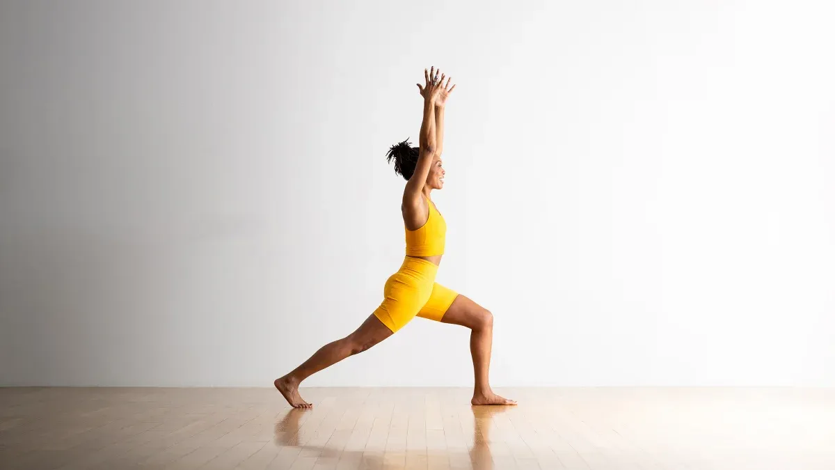 High Lunge Pose - Basic yoga asana with names for hip flexibility and leg strength