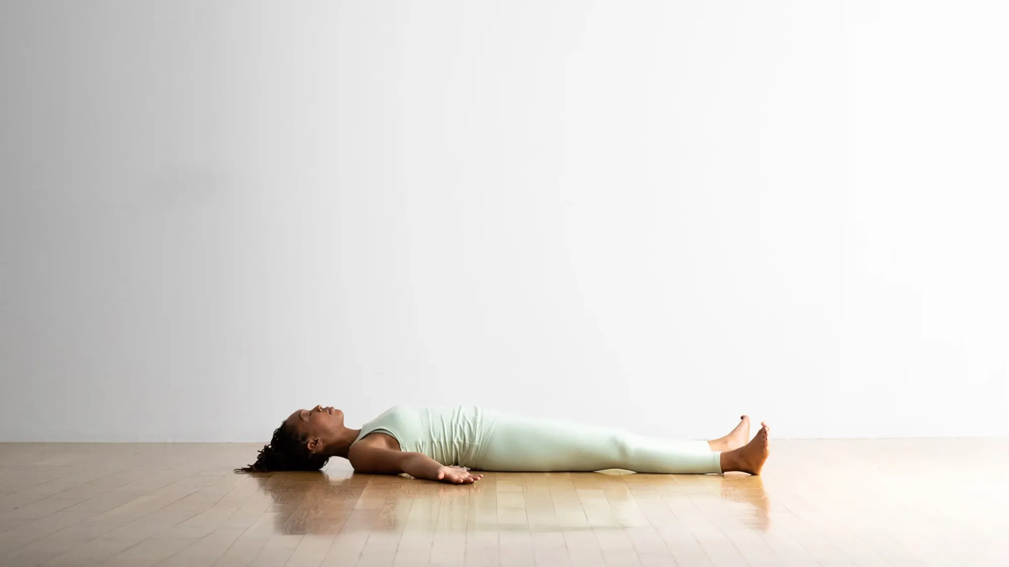 Peaceful yoga meditation session to promote a stress-free mind